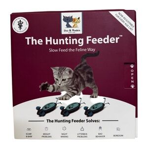 Doc and Phoebe's Interactive Indoor Hunting Cat Feeder Active Enrichment NIB